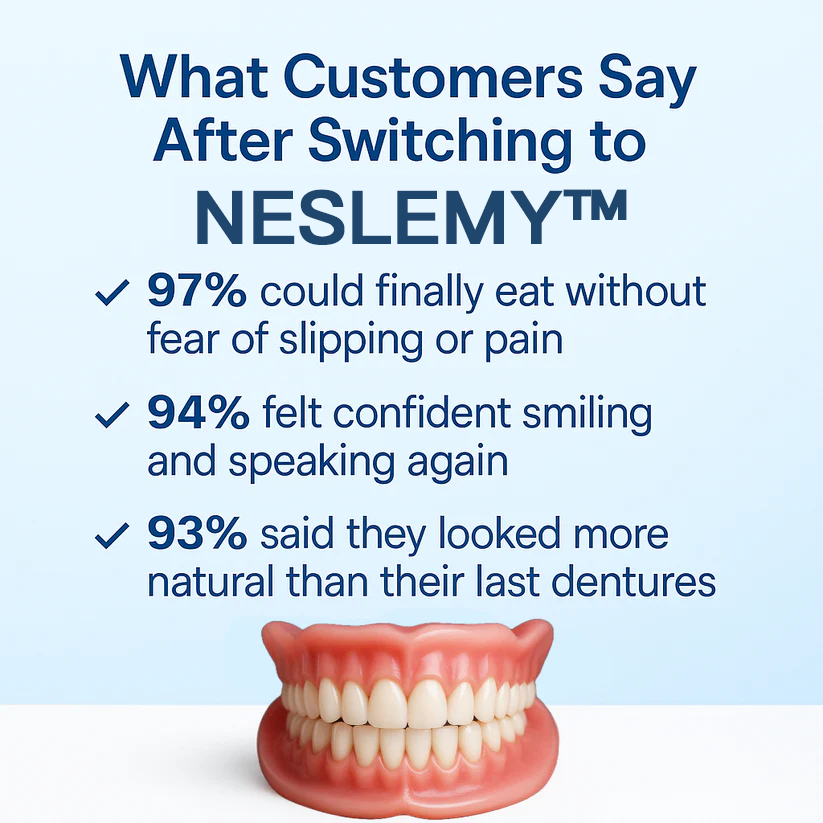NESLEMY™ Custom-Fit Functional Dentures - Perfectly Fitted in Minutes at Home
