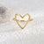 Hollow Big Heart Stackable Ring thumbnail